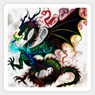 Black Dragon Sticker